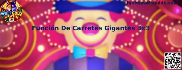 Representación visual de la Función De Carretes Gigantes 3x3 de Wolfgold Gratis