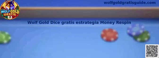 Referencia visual de Wolf Gold Dice gratis y la función de dados dorados Money Respin