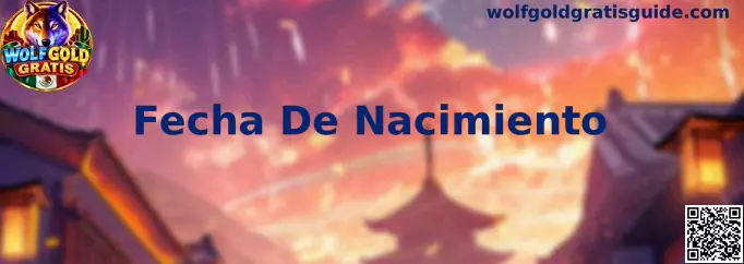 Guía visual sobre el campo de fecha de nacimiento y la verificación de mayoría de edad en Wolfgold Gratis